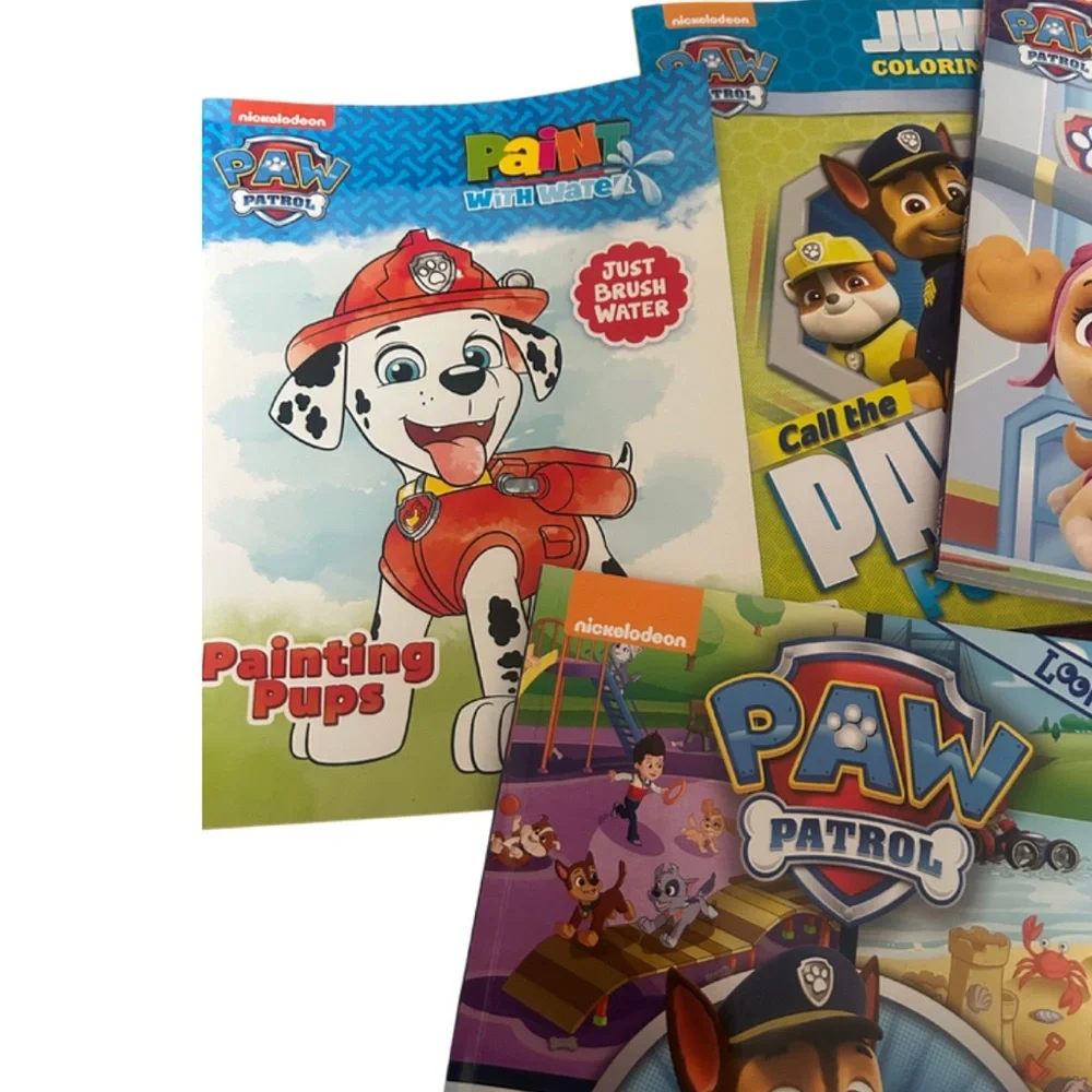 Paw Patrol Bundle | Tote Bag, Look and Find, Coloring & Activity Books | New
